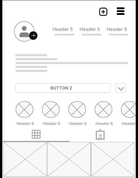 Instagram Wireframe